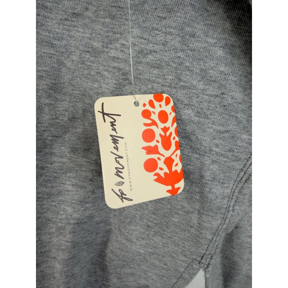 NWT Free People Gray Slouchy Crew Neck Sweater| Coastal Grandmother Quiet Luxury - Picture 13 of 16